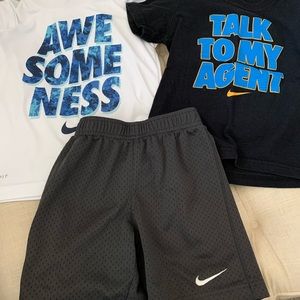 Boys 4t Nike set. Two shirts and shorts